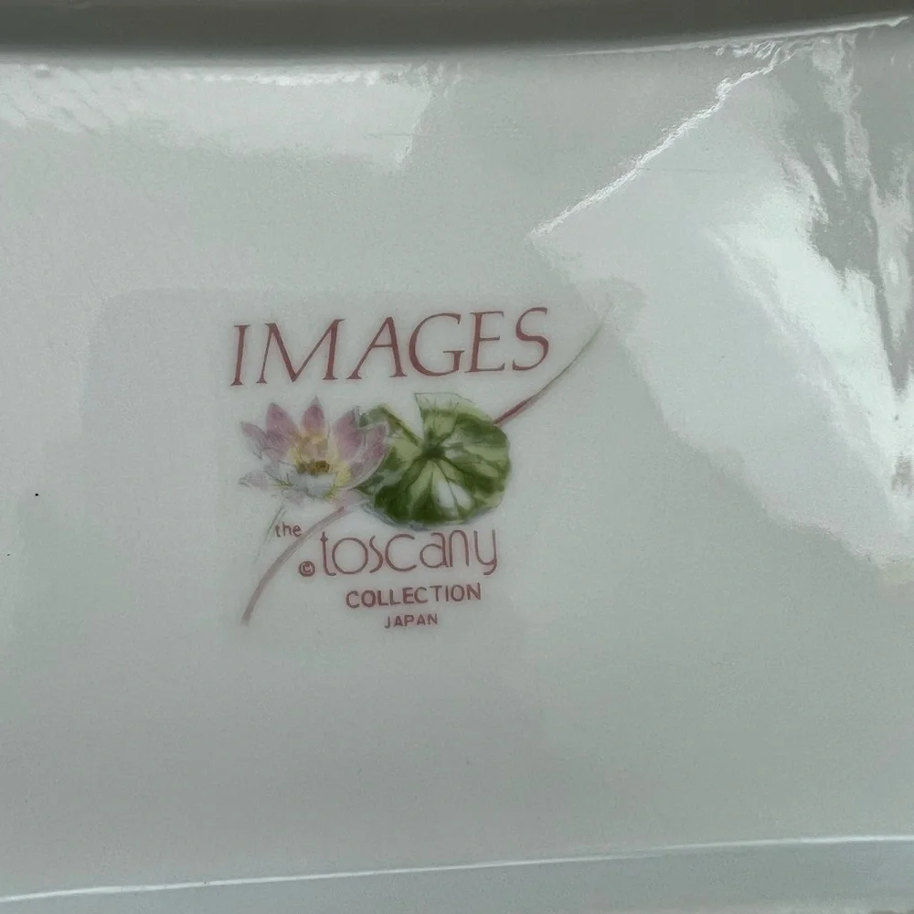 Japanese floral dish by Images pink /green - Picture 5 of 5